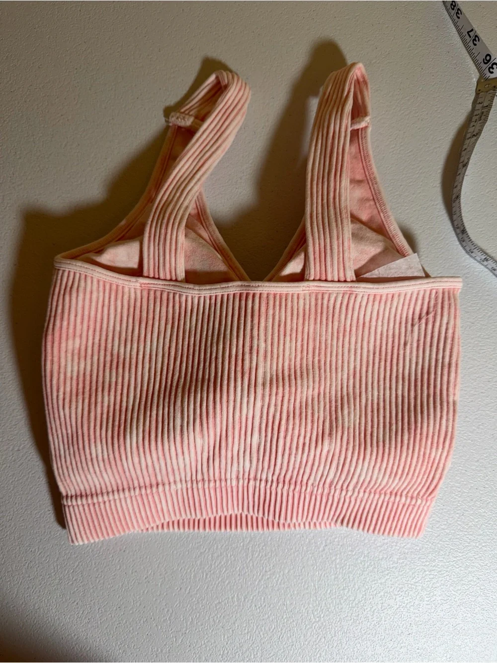 Zenana Outfitters Pink Ribbed V-Neck Sports Brami NWT size Small 🔥🔥